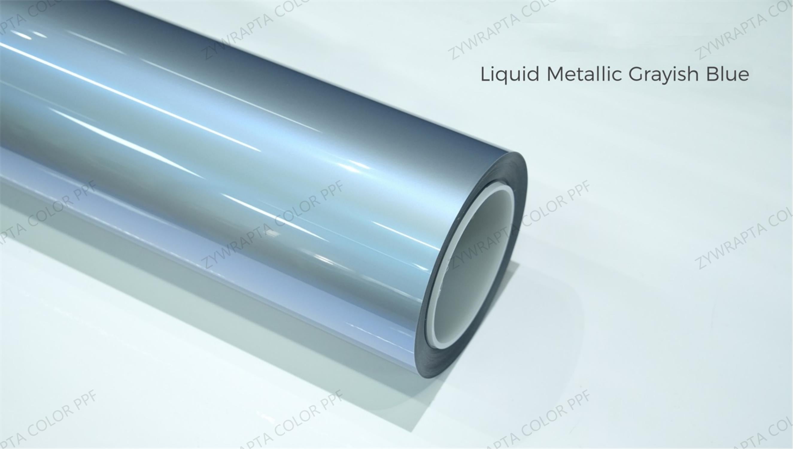 Liquid Metallic Grayish Blue