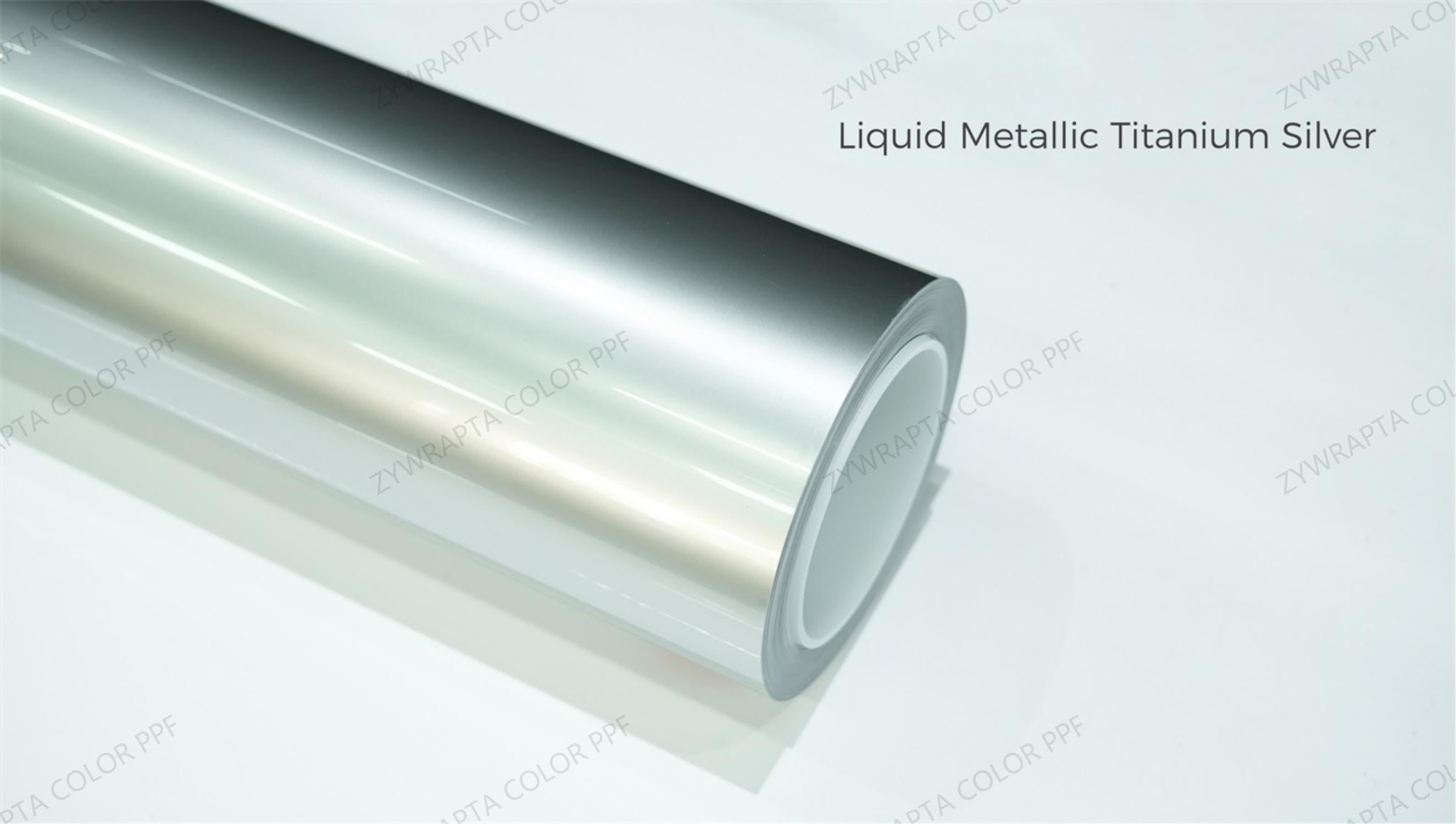 Liquid Metallic Titanium Silver