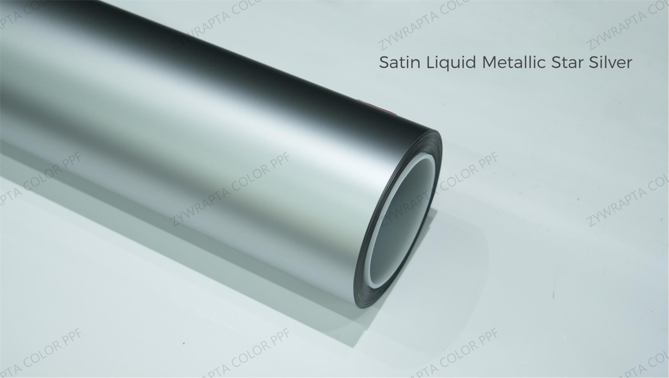 Satin Liquid Metallic Star Silver