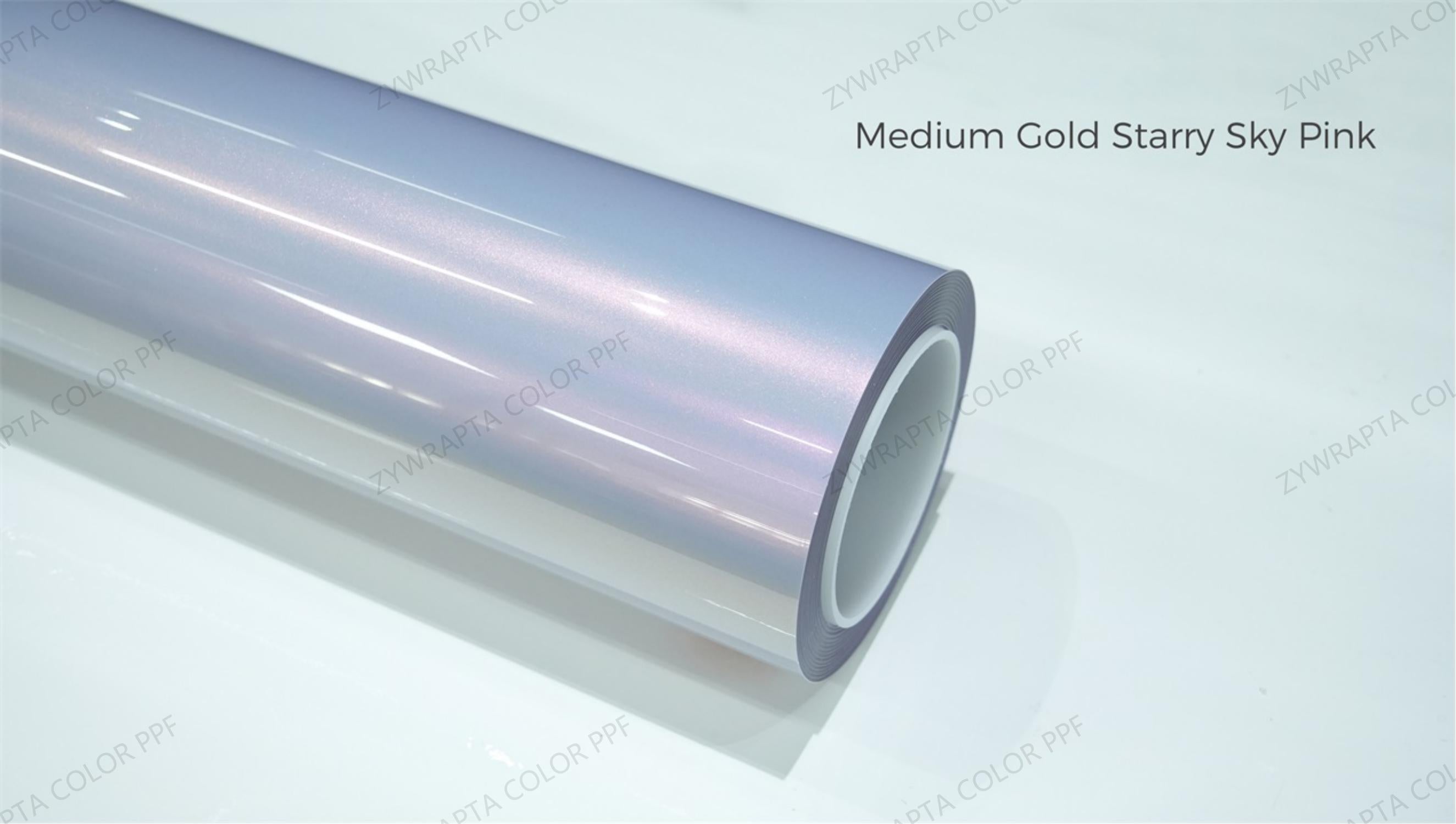 Medium Gold Starry Sky Pink