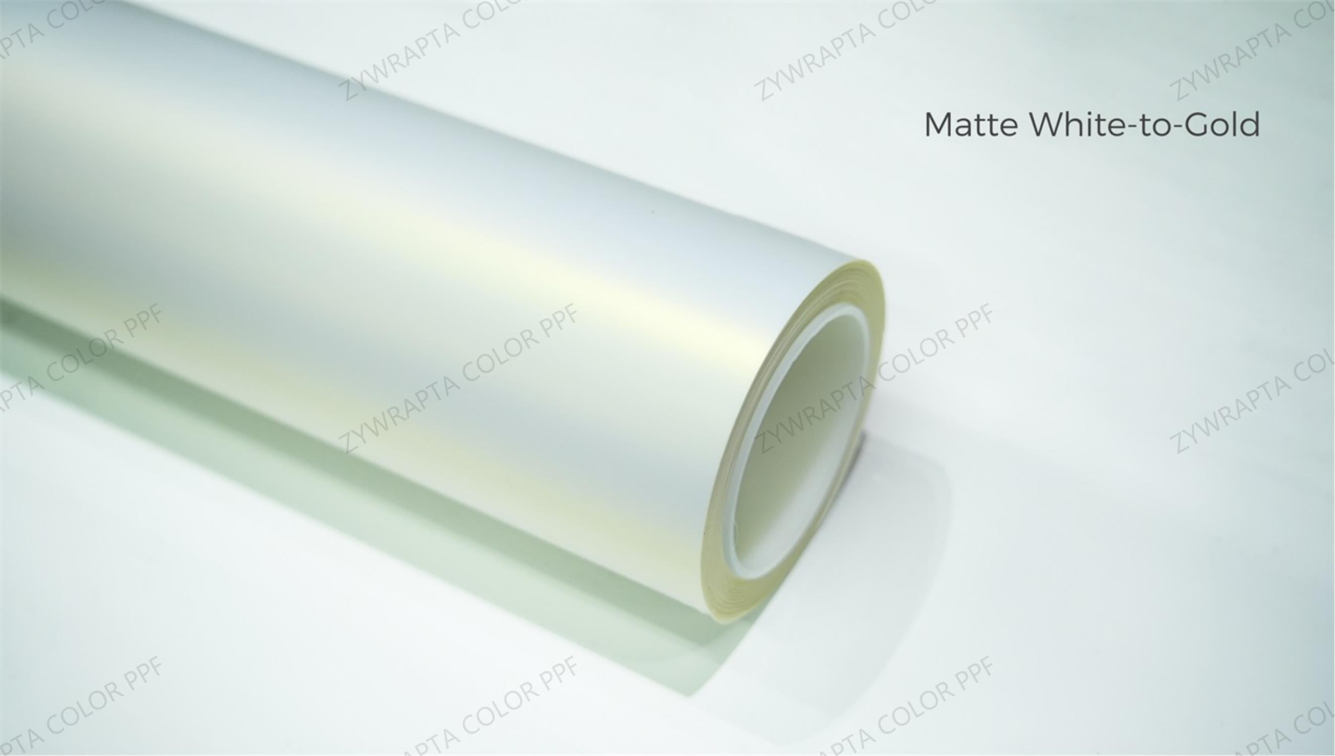 Matte White to Gold